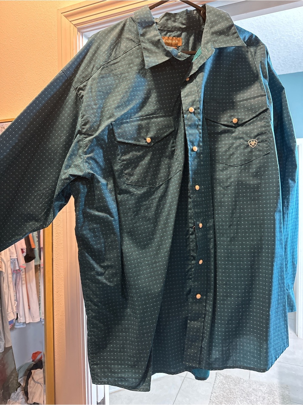 Ariat Dark Teal Western Snap Shirt Jacket
